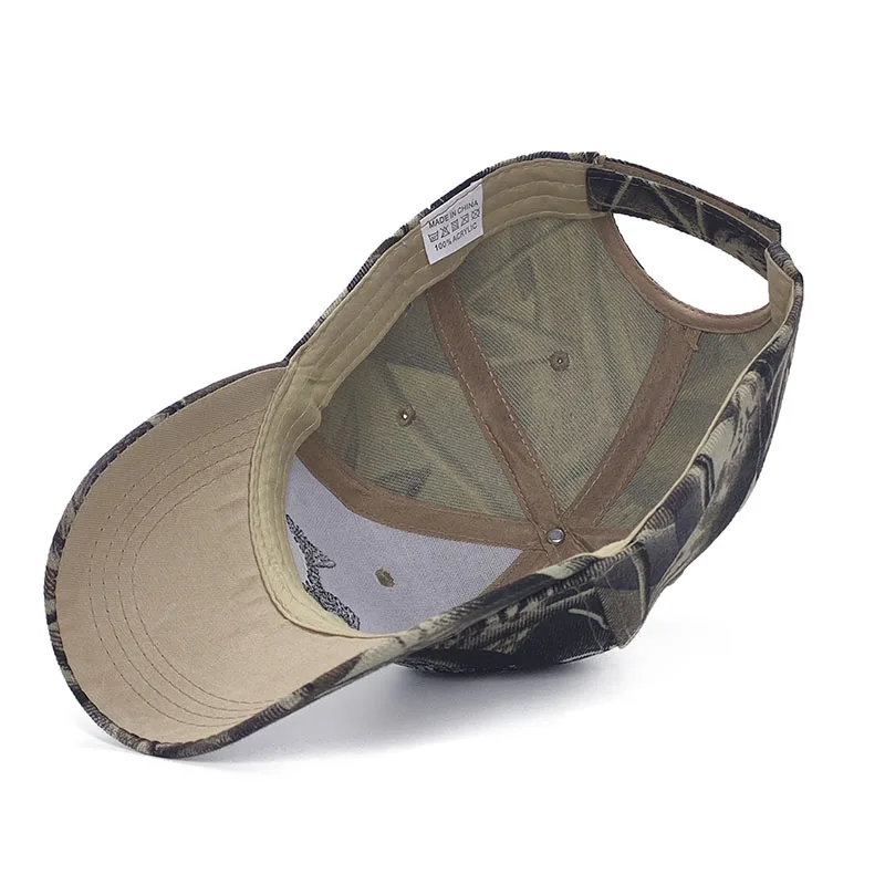 Camo New Men's Baseball Cap For Women Snapback Hat Fish Embroidery Bone Caps Gorras Casual Casquette Outdoor Hunting Hats 5
