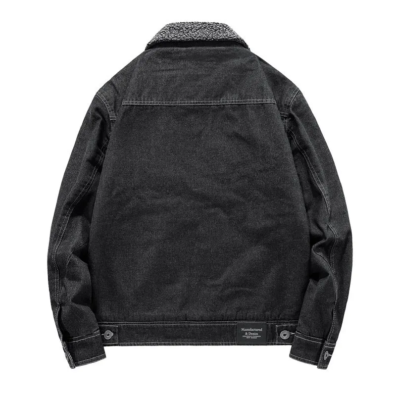 black denim mens 4x denim jacket