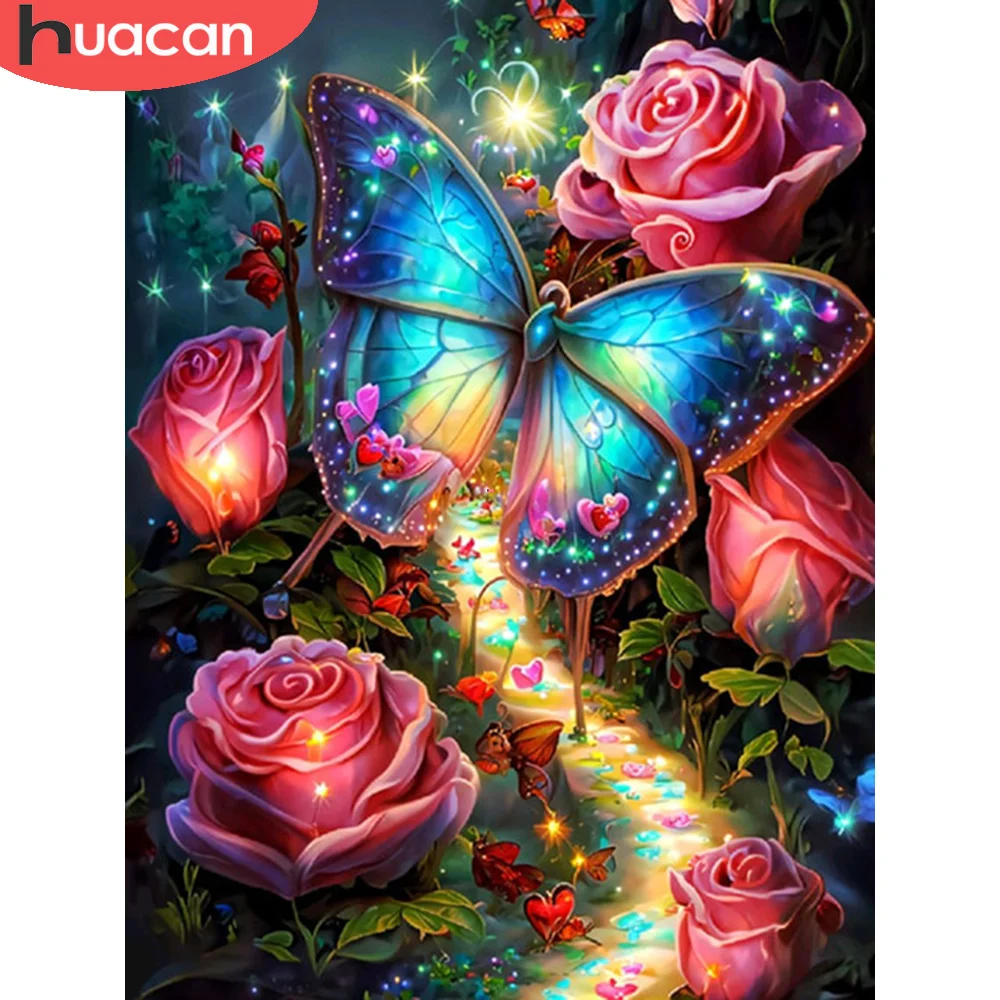 Acquista HUACAN Kit Pittura Diamante Trapano Quadrato Rotondo Completo Regalo Rosa Bottiglia Fai da Te Punto Croce Decorazione Casa in Italia a partire da 4.3