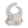 Baby Bib Waterproof Soft Silicone Scarf Summer Cute Cherry Print Adjustable Bibs Burp Cloths Baby Feeding Aprons Kids Eating 2