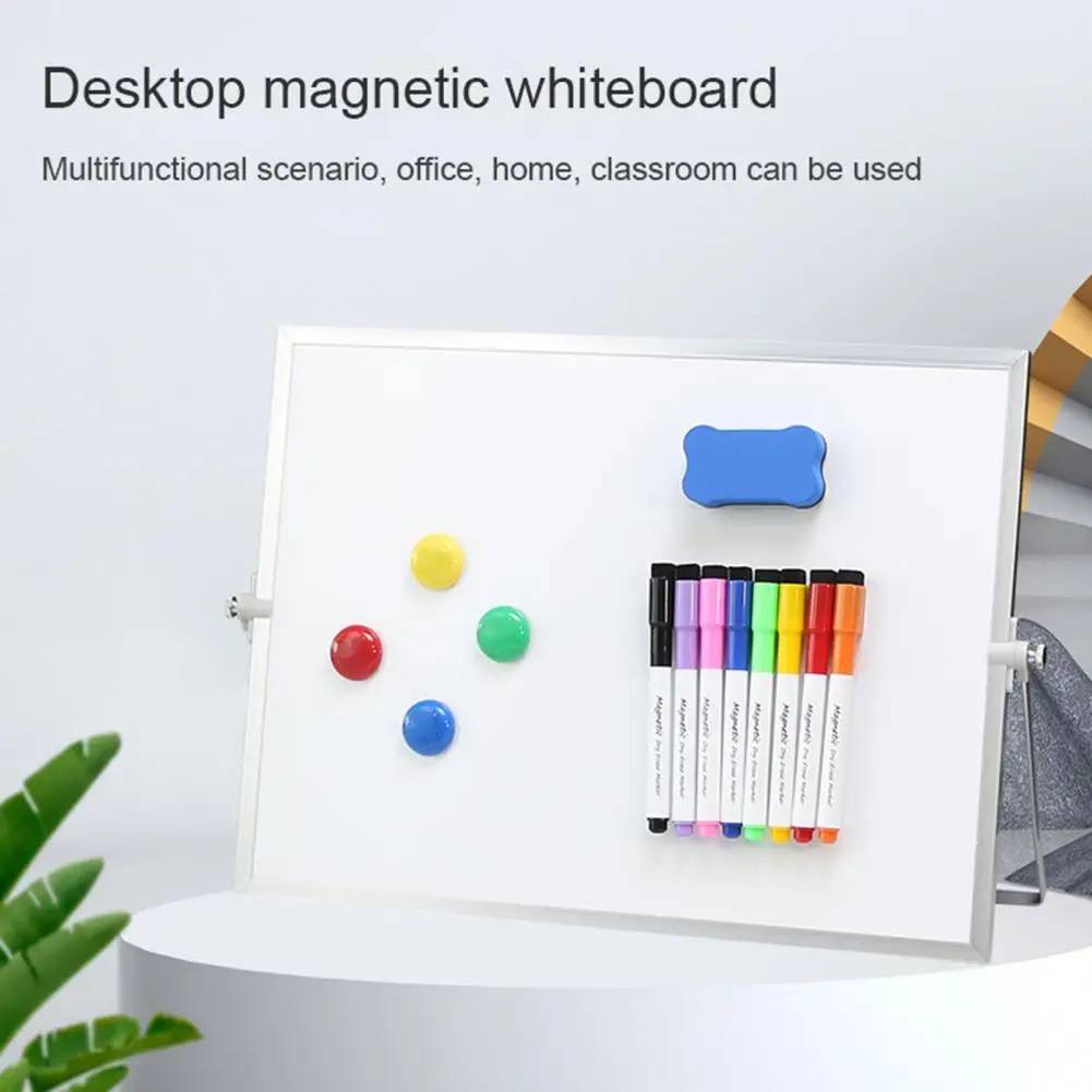 Kitchen Counter Whiteboard Magnetic Whiteboard Portable Double-sided Magnetic Desktop Ideal for Home Office Teaching