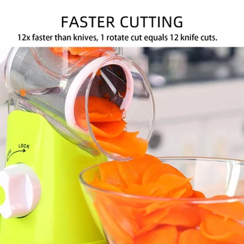 Vegetable Slicer Manual Kitchen Accessories Grater for Vegetable Cutter Round Chopper Mandolin Shredder Potato Home Gadget Tools 2