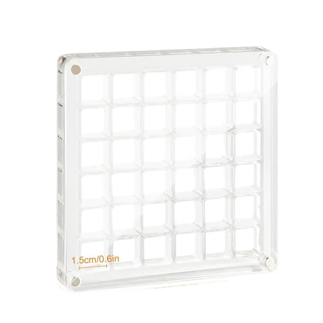 Grids Seashell Display Box Acrylic Magnetic Seashell Display Case Organizer Box Stackable Small Craft Compartment Boxd Bins 6
