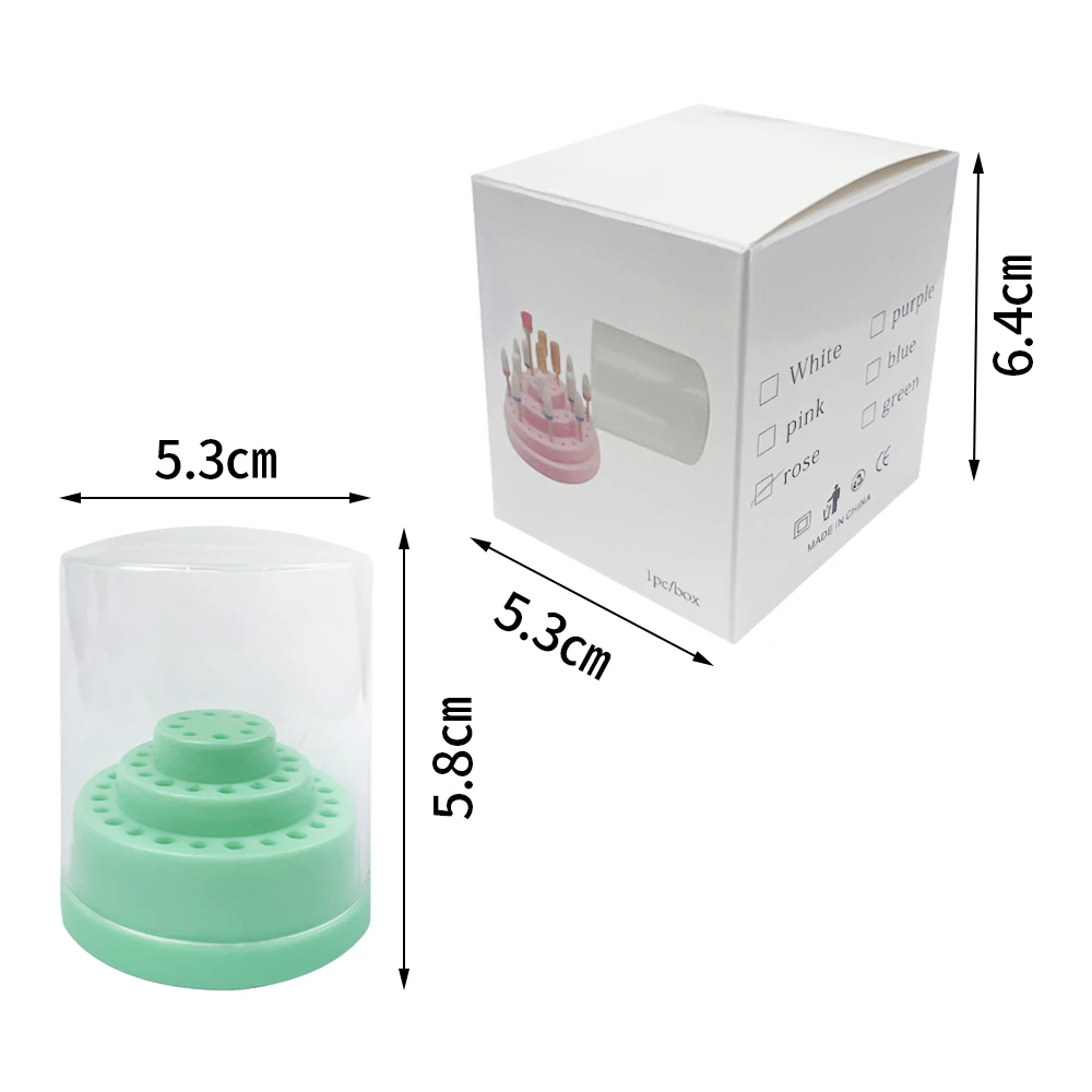 48 穴歯科消毒ボックスバードリルダイヤモンド配置ボックスバー