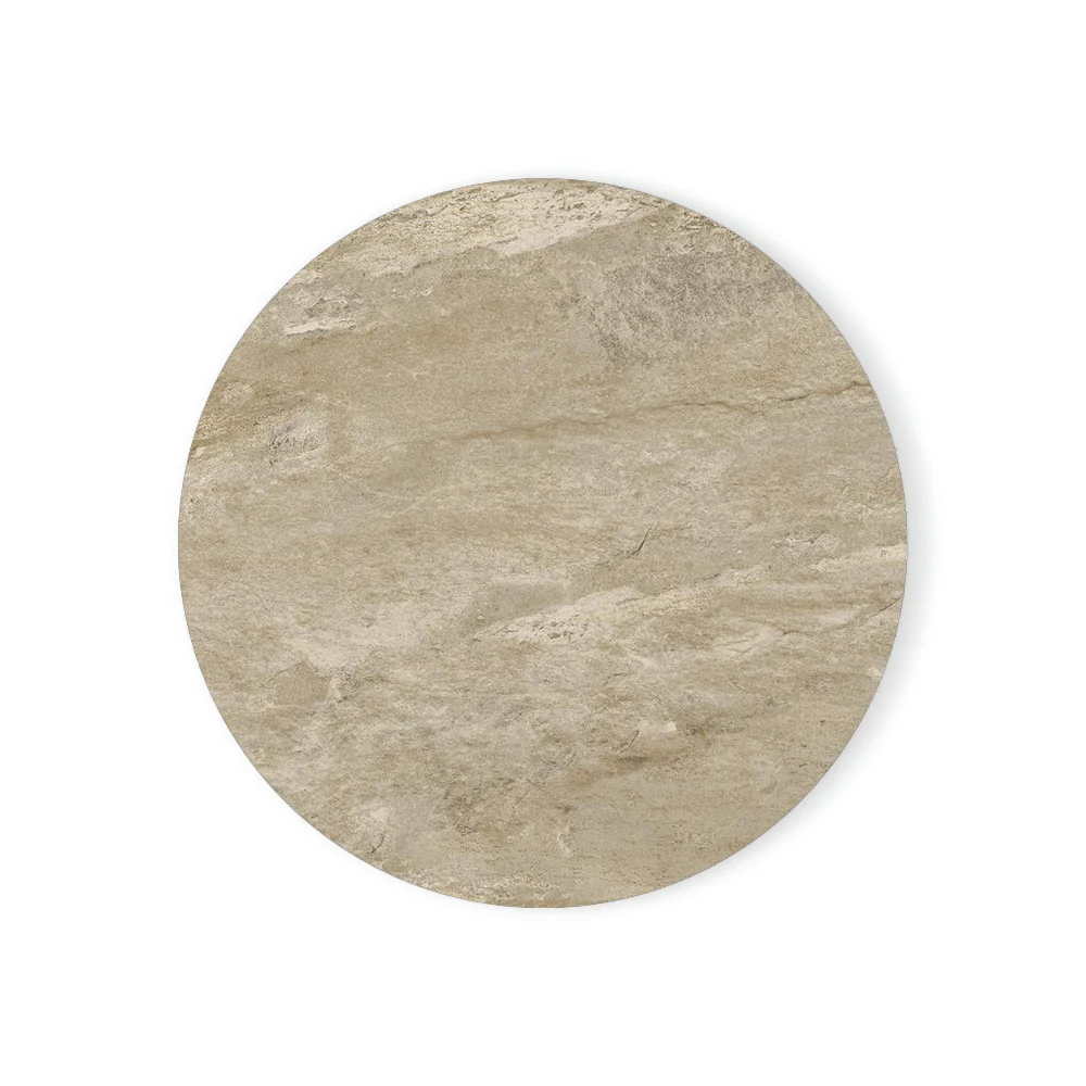 2 Sottobicchieri Rotondi Effetto Marmo Rosa Agata – Con Base In Sughero – Accessorio Da Cucina Chic - 4