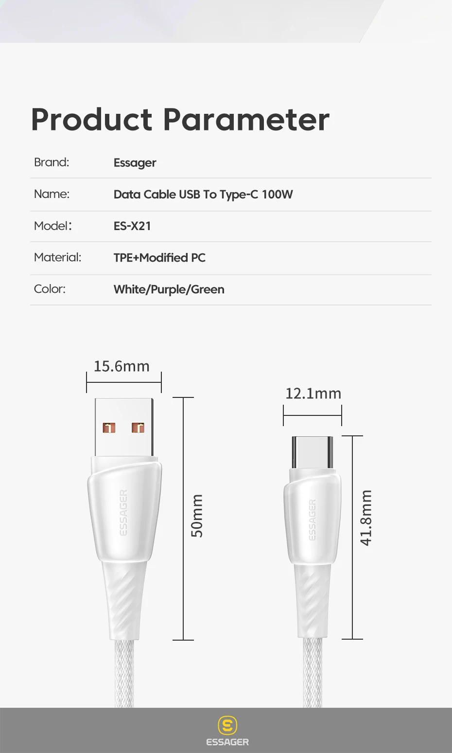 6A USB Type C Cable For Huawei Mate60 Honor 100W/66W Fast Charging Charger USB C