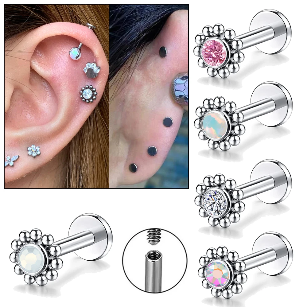 Brillantino, Cristallo Bianco, 4, 5 E 6 Mm, Acciaio Chirurgico - Set - Foto 5