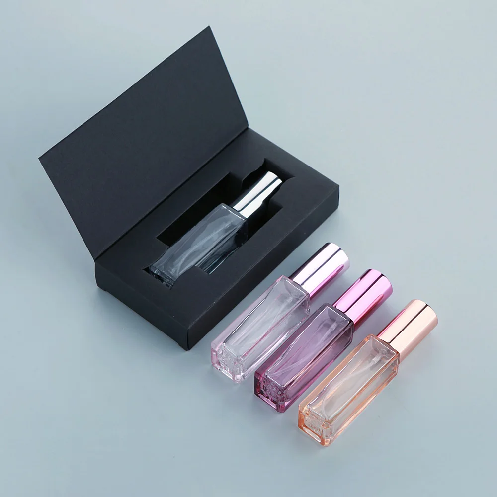 10ml Refillable Thick Glass Perfume Bottles with Colorful Finish and Custom Packaging B... - SKU RGPB1509 - UGI Packaging