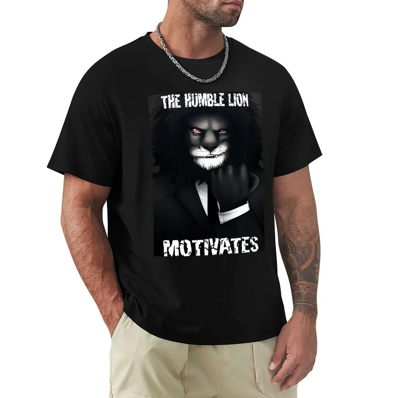 

The Humble Lion Motivates T-Shirt aesthetic clothes boys animal print plus sizes mens tall t shirts