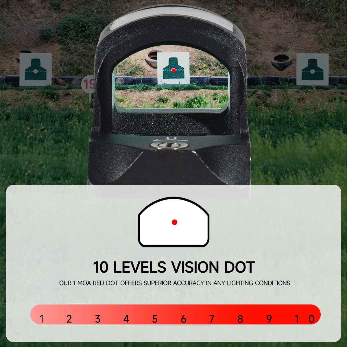 HS 507C Red Dot Reflex Sight Solar Power Optics Pisto Rifle Scopes Tactics Hunting Airsoft Fit Adjustable 20mm Rail Mount