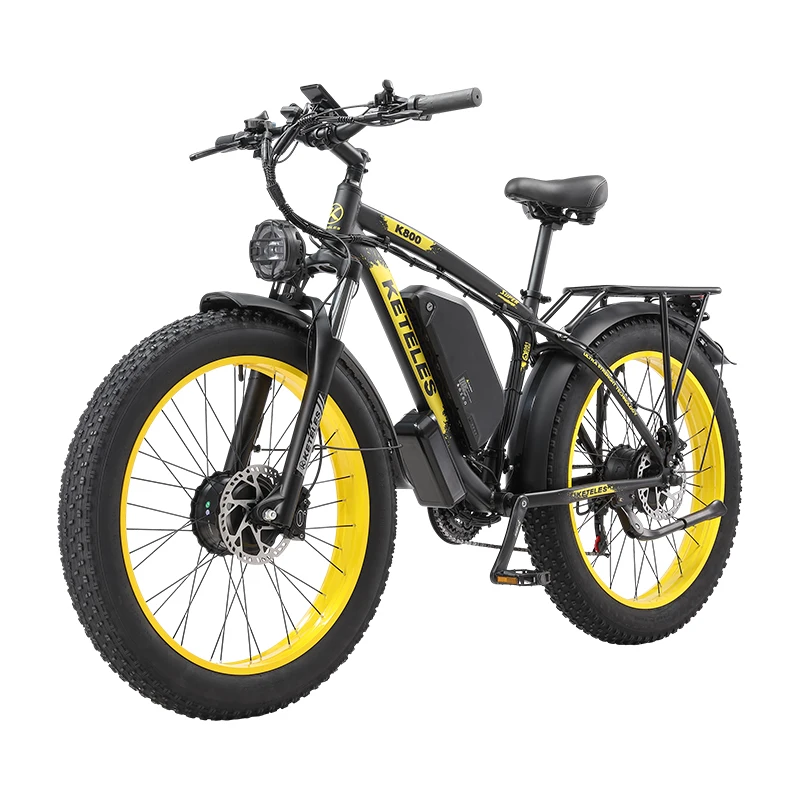 K800-2000W48V23Ah Ebike 26 X4.0Pollici Fat Tire Bici Elettrica Doppio Motore A Due Ruote Motrici Fuoristrada Neve Mountain Bicicletta Elettrica Mtb