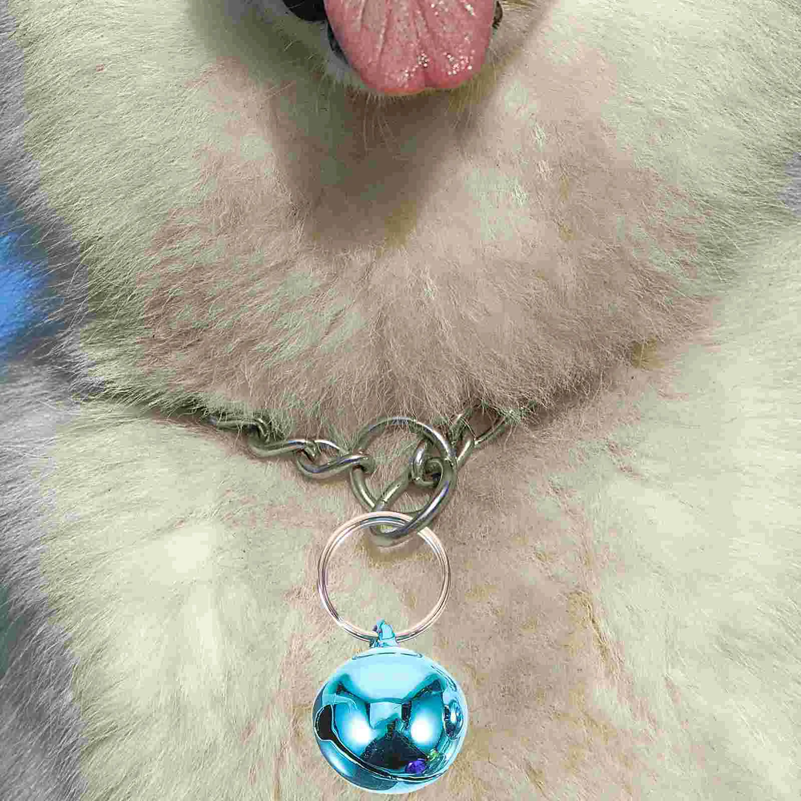 

6 Pcs Pet Bell Cat Collar Bells Vintage Decor Cats and Dogs Delicate Metal Stainless Steel Accessories