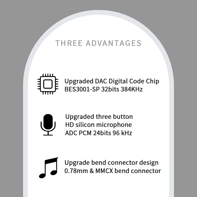 JCALLY Black TC08 PRO Silver Plated TYPE-C Earphone Upgrade Cable With MIC MMCX 2Pin 0.75/0.78 QDC for KZ CCA KBEAR TRN 7HZ TFZ — view 4
