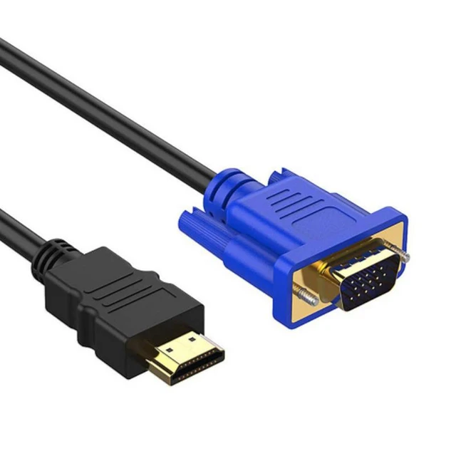 3M/5M/10M Cable HDMI-compatibleTo VGA 1080P HD with Audio Adapter Cable TO  VGA Cable Dropshipping Plug Non-slip Desig Anti-wear - AliExpress