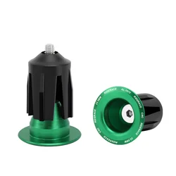 Aluminum Alloy Multi-Color Bike Handlebar End Plugs - Premium Cycling Accessories (Green)