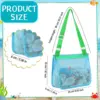 10 Pcs Beach Toys Mesh Beach Bag Kids Sand Toys Bags Travel Toys Shell Collecting Bag Seashell Bag Swimming Accessories for Kids 6