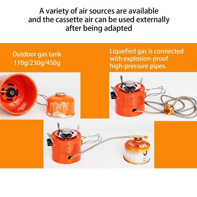 Mini 2KW Heater For Cold Climate Outdoor Cooking Portable Gas Stove 2 In 1  Torch Camping Travel Handheld Torch High Power Burner - AliExpress