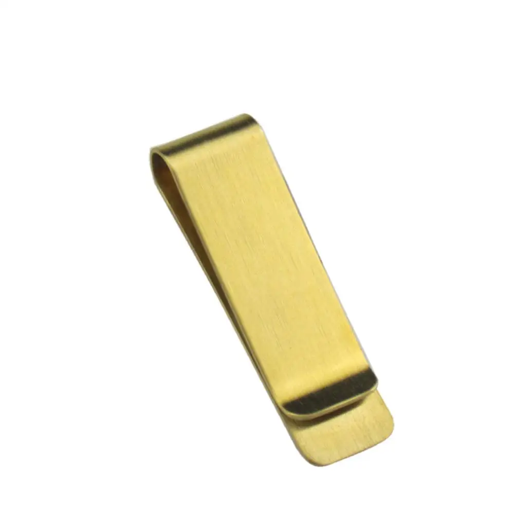 Durable Metal Money Clip With Engraving Space Vintage Copper Oxidation Wallet Pouch Holder Stainless Steel Cash Credit Clips Man