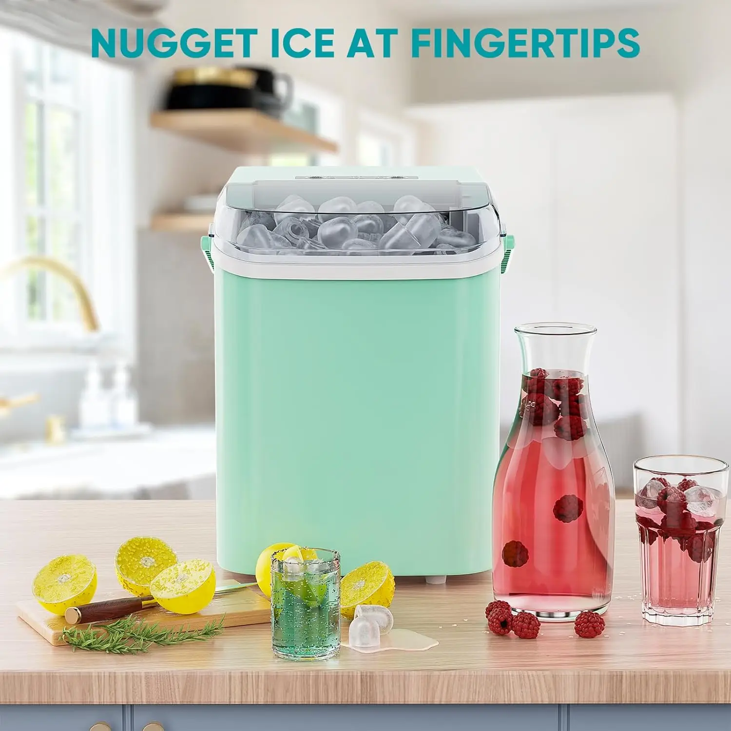 Portable Countertop Ice Maker with Quick Ice Production