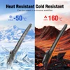 Silicone & rubber  Front Wiper Blades Set For Renault Megane 2 MK2 2006 - 2008 Windshield Windscreen Window Brush 24"+18" 5