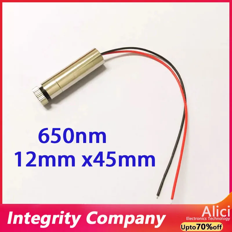 650nm 250mW high-power Red Dot Laser Head CNC Engraver Focusing Module Dot Locator Adjustable Focal Length