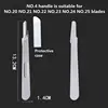 20-100pcs NO.20-NO.25 Sterile Medical Surgical Blades for Cutting Phone PCB Repair DIY Carving Animal Eyebrow Scalpel Knife 4