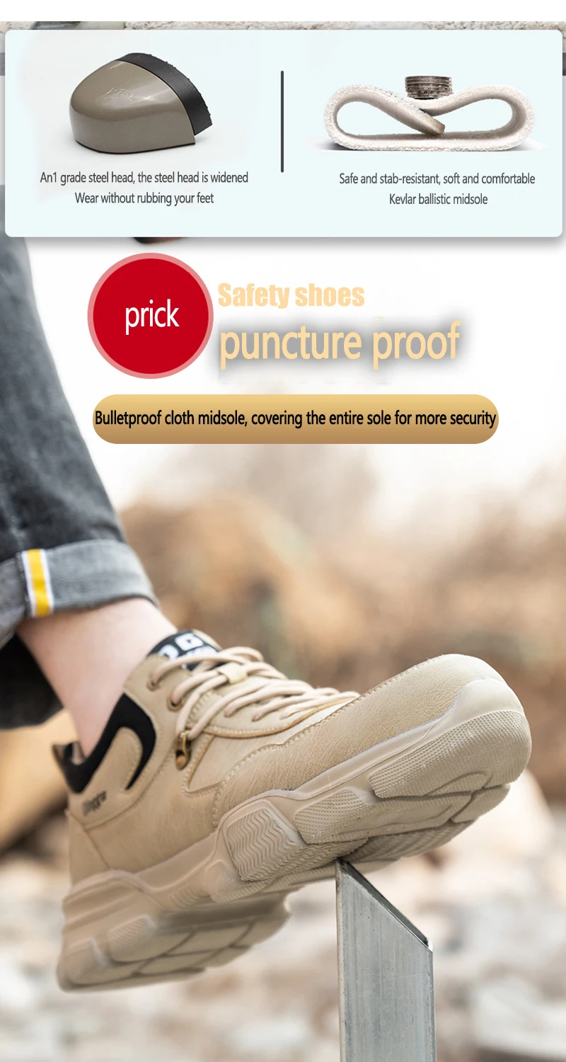 Indestructible Lightweight Safety Shoes Puncture Proof Sneakers-DG232