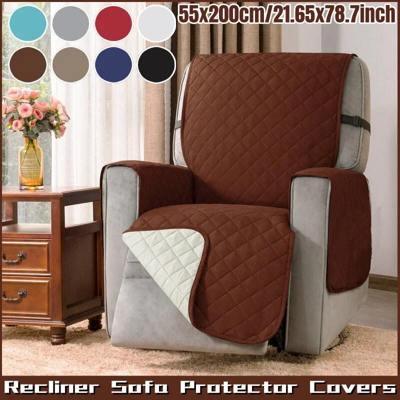 

Waterresistant Recliner Sofa Chair Cover Quilted Anti-wear for Dogs Pets Kids Stretch Dustproof Slipcover Armchair Protector
