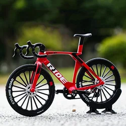 Miniature Metal Racing Bicycle Ornament - 1:8 Scale Mountain & Road Bike Toy (Style 1)