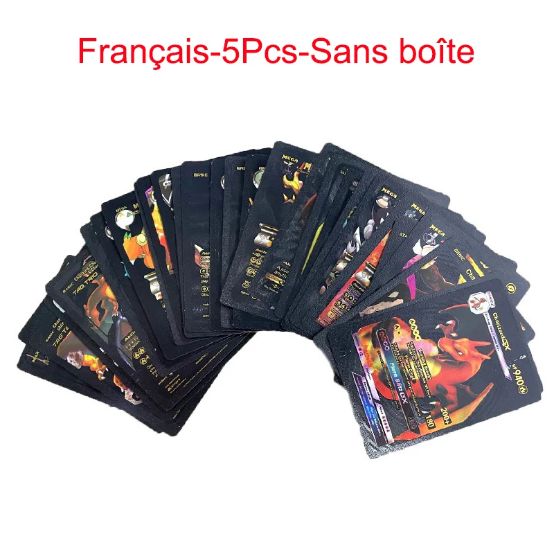 thumbnail image 1 of 5/27/55Pcs Card Gold Sliver Spanish Vmax GX Energy Card Charizard Pikachu Rare Collection Battle Trainer Boys Gift, 1 of 5