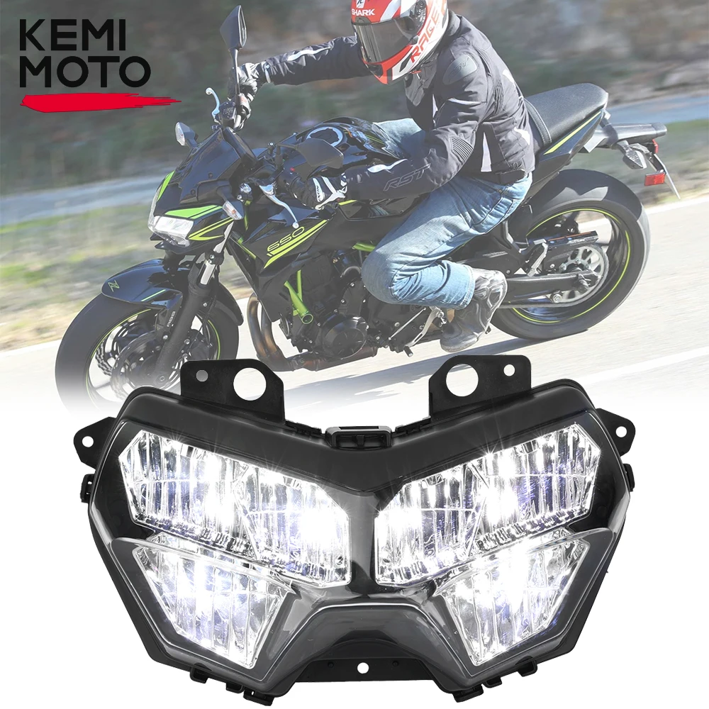 Z400 Faro Moto Per Kawasaki Z 400 Z-250 Z-400 Z-650 Z-900 2019 2023 Evidenziazione Impermeabile Plug And Play Light Kemimoto
