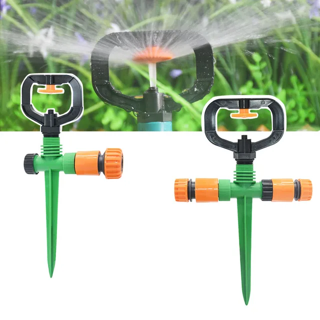 360 Degree Garden Lawn Sprinkler 1/2" Male Thread Scattering Nozzle Automatic Rotating Watering Irrigation Sprinklers