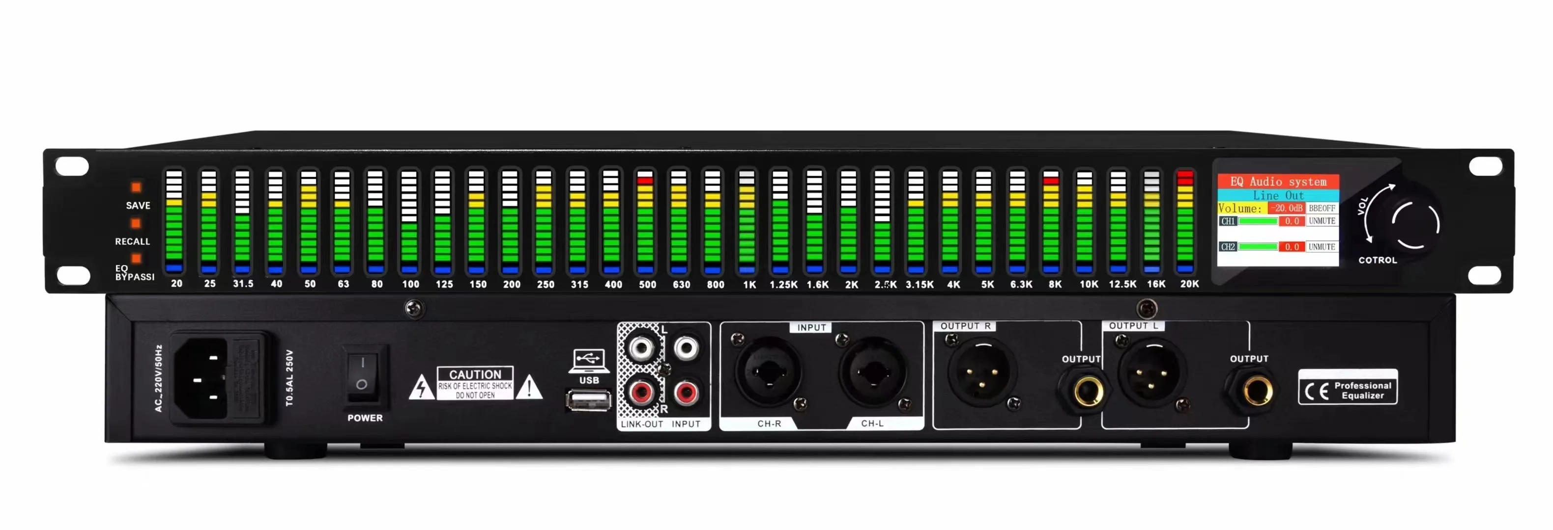 Sinbosen professional eq231 equalizer digital audio equalizer