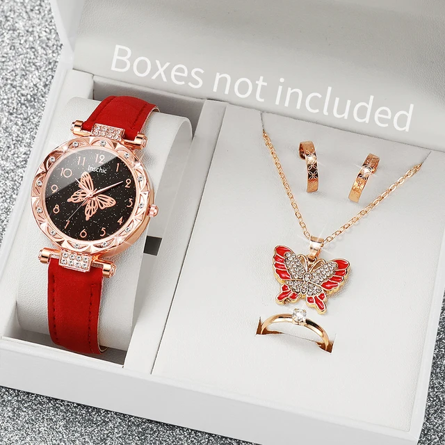 unids/set de relojes de mujer con diamantes de imitación a la