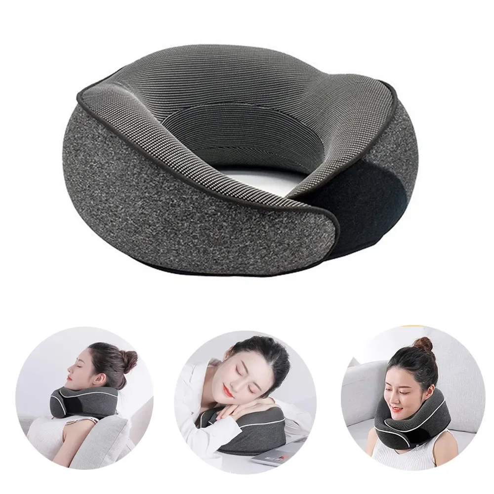 Neck Pillow Car Neck Pillow Travel Pillow Memory Foam Neck Pillow Cervical Vertebra Travel Portable Noon Break Aircraft U Type Of Pillow Sleep Camping Carry Bag