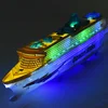 Electric Universal Ocean Liner Ship Toy 49CM Model with Sound Music Automatic Steering ideal as a Cruises Boat Toy for Children 3