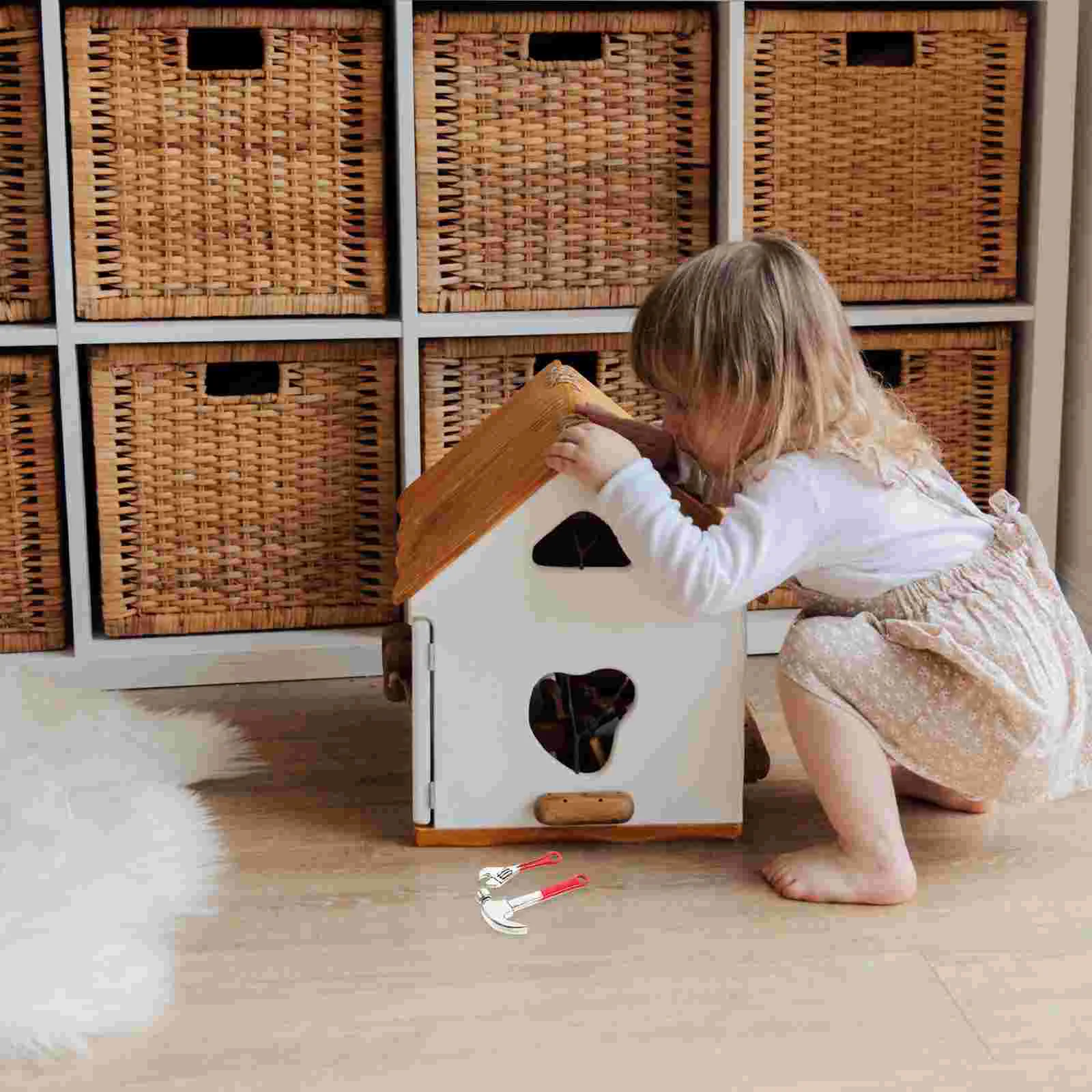 

Миниатюрные Инструменты для ремонта, 6 шт., аксессуары для дома, мини-инструменты для обслуживания дома, игрушка для ролевых игр