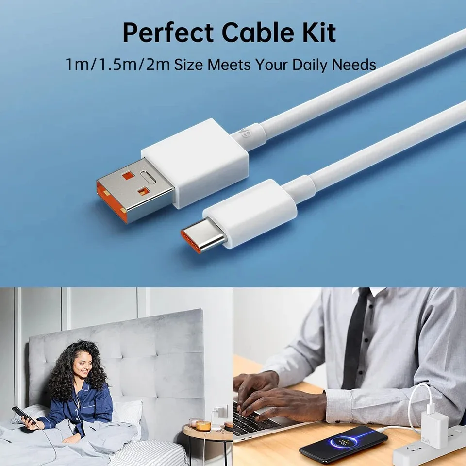 120W Fast Charging Power Adapter with 1M 6A Cable
