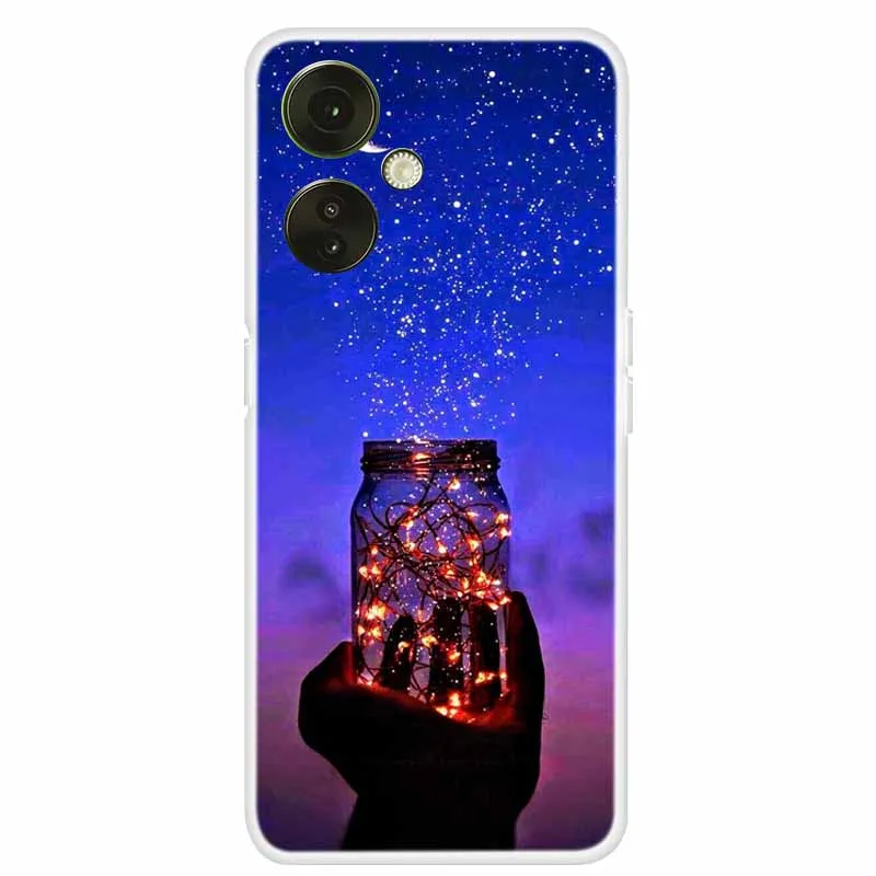 Clear TPU Soft Silicone Phone Case with Adorable Cats Design for OnePlus Nord CE 3 Lite 5G
