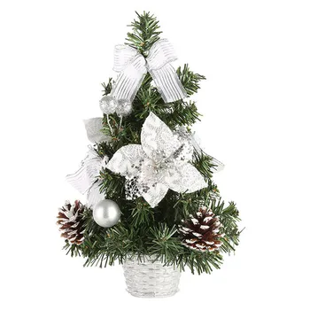 Christmas Tree Table Artificial Ornament New Year Gift Mini 30 Cm With 1pc Led Christmas Light Balls Decoration For Home 2025