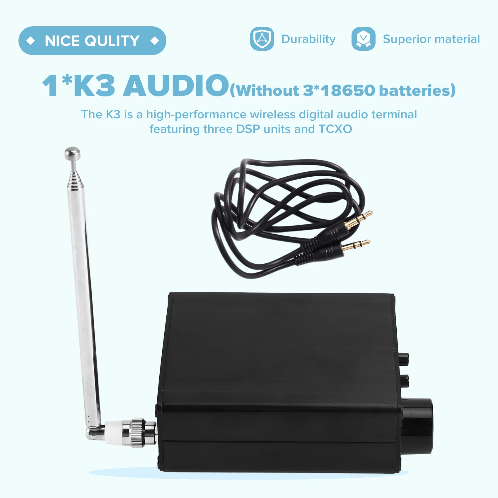LA-K3 오디오 150Khz-1300Mhz 항공 풀 밴드 수신기 LW MW SW VHF UHF FM AM USB LSB FSK DTMF