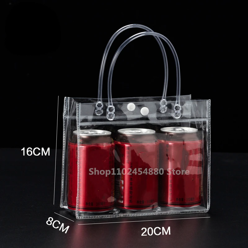 PJRYC 10pcs/20pcs/lot Transparent Soft PVC Gift Tote Packaging Bags with  Hand Loop, Clear Plastic Ha…See more PJRYC 10pcs/20pcs/lot Transparent Soft