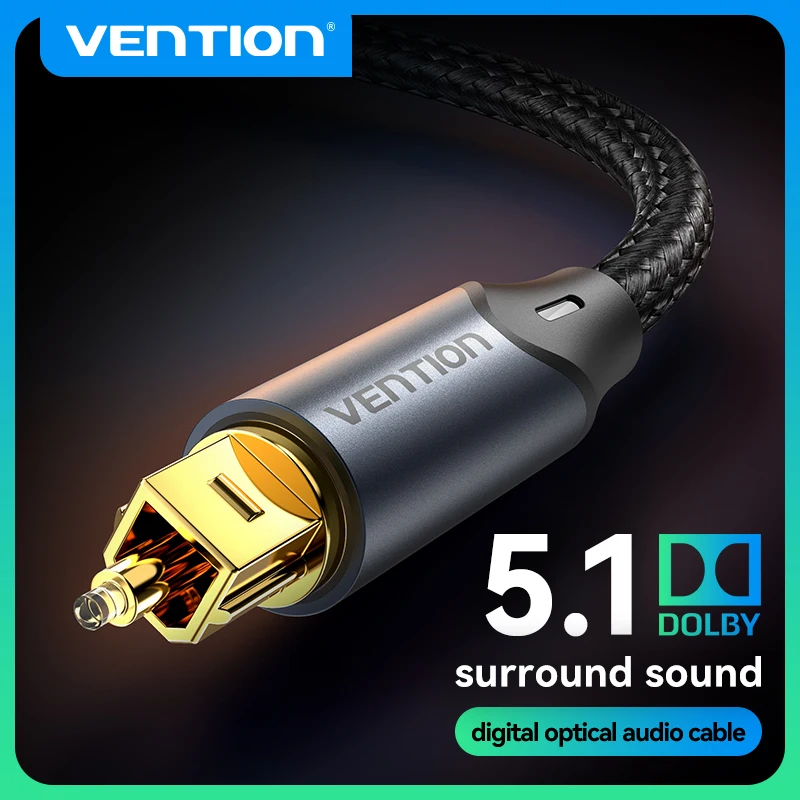 Vention Digital Optical Audio Cable Toslink SPDIF Coaxial Cable for