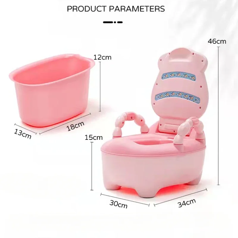 Cute Cow Portable Potty Baby Toilet Potty Training Seat Child Pot Girls Boy Potty Kids Chair Toilet Seat Pot Travel Toilet 5