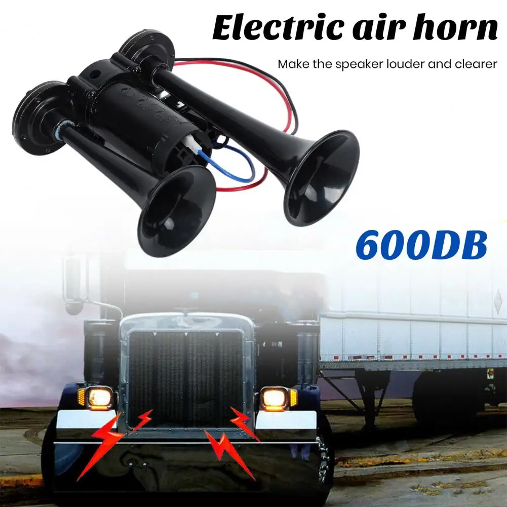 Kit Di Trombe D'Aria Elettriche Doppie Super Rumoroso Con Compressore Impermeabile Antiruggine Installazione Semplice Kit Di Trombe D'Aria Suv Per Aut