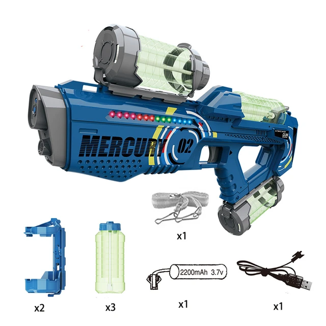Pistolet à eau électrique automatique portable pour enfants, jouets de  plage en plein air, cadeaux de rentrée scolaire, été - AliExpress
