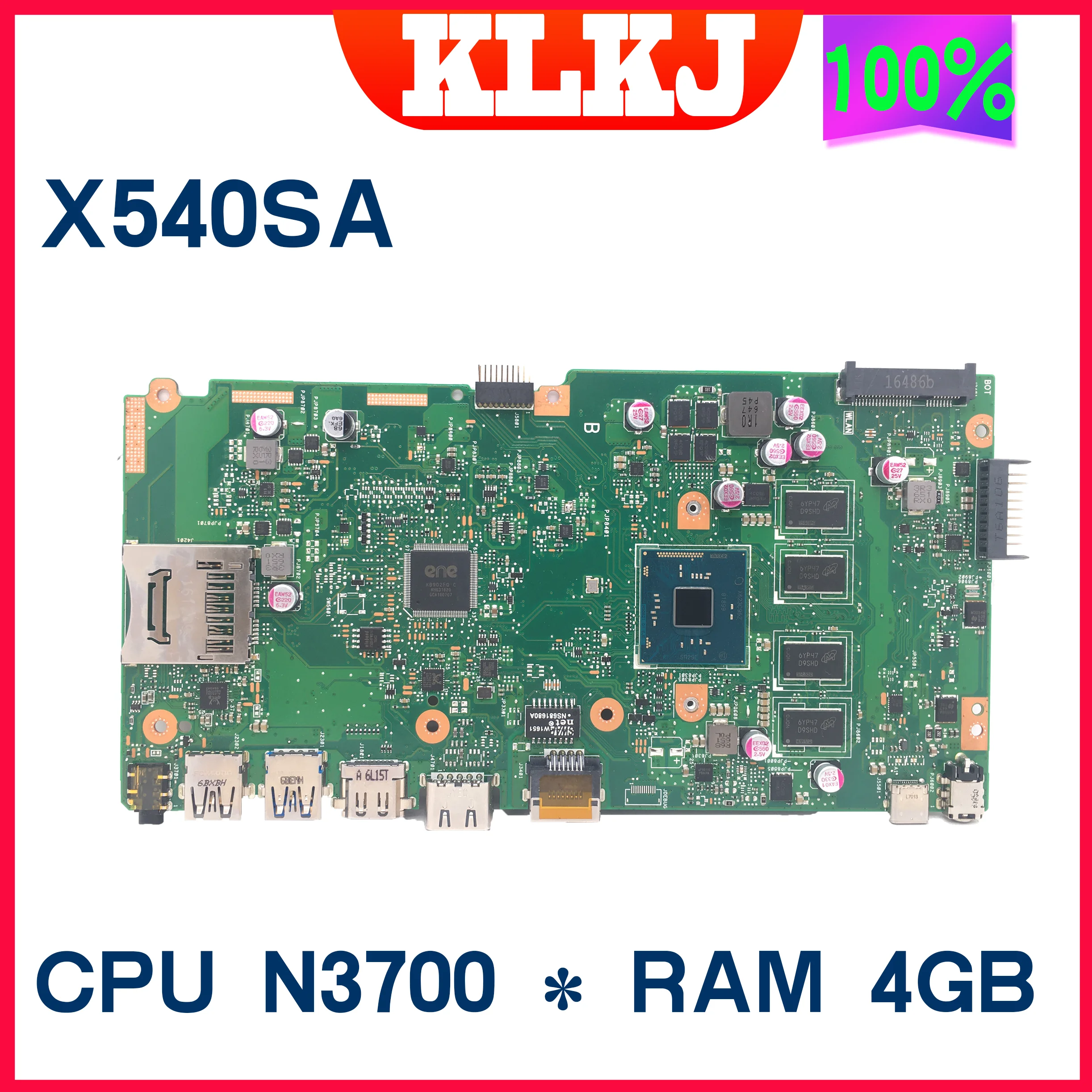Dinzi Nova X540sa Placa-mãe do Portátil para Asus X540saa X540s X540 com N3700 Cpu 4gb-ram Notebook Mainboard 100% Funcionando Bem Placa-mãe para notebook - Imagem 4