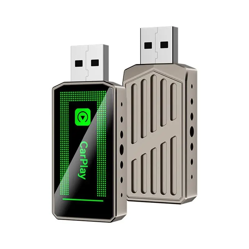 AED6-2 In1 스마트 AI 박스 무선 카플레이 어댑터 안드로이드 오토/카플레이 USB 동글 유선 카플레이를 무선으로