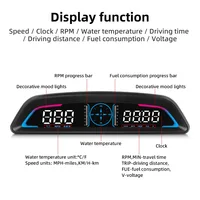 Compteur de vitesse numérique pour voiture, OBD/GPS B3 G3, affichage HUD multifonctionnel avec fonction d'alarme, accessoires automobiles 3