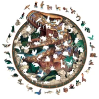 Wooden Puzzles for Adults, 100/200/300 Pieces Uniquely Irregular Animal Shaped Wooden Puzzles, High-difficulty Puzzle 2